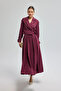 Collared Detailed Tie Skirt Set