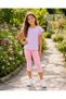 Pack of 6 Cotton Girls' Capri Leggings - 4
