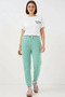 Women's High Waist Mint Sweatpants - 4