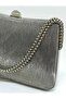 Women's Wavy Platinum Evening Dress Clutch Chain Strap Hand and Shoulder Wedding Engagement Evening Bag - 2