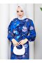 Dream Patterned Full-Length Cotton Jesica Fabric Dress - 3
