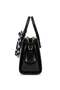 Elit Vsn3131R Women's Patent Leather Hand and Shoulder Bag Black Printed - 4