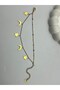 26Blk28 - Gold Steel Bracelet with Moon and Star Detail
