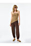 Slim Fit Wrinkled Fabric Textured Asymmetrical Cut Waist Accent Long Strapless Blouse