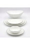 18 Pcs Dinner Set Gold line Opal Glassware Microwave Dishwasher Safe