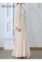 Women's Dresses, Chiffon Diamond Ironing Pleated Long Dress, Classic Muslim Abayas for Women, Stylis - 8