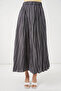 Women's Long Crinkled Skirt 1472 - Anthracite - 2