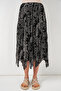 Women's Asymmetrical Tulle Chiffon Skirt 1477 - Black - 2