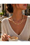 Gold Detailed Colorful Bead Necklace - 5