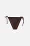 Women's Bronze Tie-Up Bikini Bottom - 4