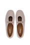 Women's Genuine Leather Beige Casual Shoes - 6