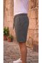 Men's Smoked Pique Fabric Stylish Comfortable Double-Leg Shorts with Pockets - 2