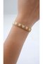 Gold White Heart Detail Miyuki Bracelet