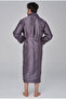 Men's Şalyaka Dabulface Outside Satin Inside Curly Cotton Soft Absorbent Luxury Bathrobe and Dressing Gown - 3