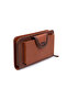 2737 Genuine Leather Wallet with Phone Compartment, Zipper, Multiple Compartments, Card Holder, Daily Use B - 2