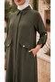 Women's Aerobin Fabric Epaulettes Double Tunic Pant Set - 2