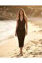 Summer Halter Neck Backless Knitwear Dress - 4