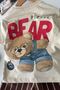 Miniğimin Cicileri Bear Printed Boys' Shorts Set - Beige - 5