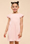 Printed Dress with Crew Neck and Short Sleeves - 2
