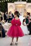 Girl's Evening Dress with Detachable Sleeves, Age 7/10 - 3