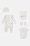 Toddlers Boy 5 Pieces Hanging Gift Set, White - 2