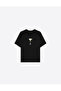 Cocktail Printed Crew Neck Oversize Trendy Women's T-Shirt