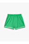 Striped Detailed Elastic Waist Short Shorts