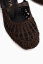 Rossi Brown Knitted Detailed Women's Heeled Sandals - 4