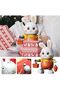 Electric Dancing Rabbit Toy with Lights & Music, Cute Wiggling Bunny, Interactive Baby Toy, Plush Robot Toy for Kids, Toddler Toys, Hand-Eye Coordination, Soft Edges, Gift for Girls & Boys, Red - 5