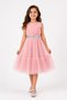 Girl's Princess Tulle Detailed Stone Belted Special Occasion Evening Dress Ak2615