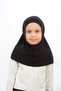 Girl's Two-Piece Hijab - Ready-To-Wear Islamic Scarf - Practical Snap-On Hijab |   Flexible Sandy Fabric Daily & Prayer Headscarf (6-11 Years) - 4
