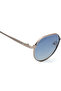 Polarized Sunglasses Gunmetal Frame Blue Mirror Lens 50mm - M8039BL3PV - 5