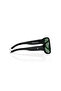 Polarized Sunglasses Black Frame Green Mirror Lens 70mm - P089GR5PV - 3