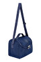 Navy Blue Tr5 Set of 2 Crinkle Fabric Thermal Lunch Box + Double Pencil Holder Set - 5