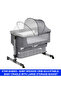 Adjustable Bedside Baby Sleeping Crib - Grey - 3