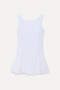 Women's White A-Form Balloon Skirt Mini Dress