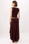 Women's Plus Size V-Neck Sleeveless Oversize Knitted Two-Piece Set Sandy Textured Long Cut Casual Comfortable Stylish - 5