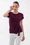 Women's Side Tie Detailed Short Sleeve Blouse 260565 - - 3
