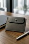 Faux Leather Luxury Green Card Holder Wallet - 2