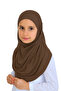 Girl's Ready-Made Headscarf Practical Combed Cotton Shawl Islamic Clothing - 3