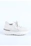 Women's Lace-Up Knitwear Detailed Thick Sole Sports Shoes & Sneakers Beige