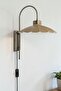 Risso Beige Single Plug Sconce Living Room Kitchen Hallway Cafe Boutique Lamp Lighting - 6