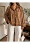New Season Washable Oversize Denim Look Women's Shirt - 3