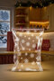 100pcs snow patterned transparent opp bag with tape, 10x15 cm (adhesive bag for new year's gifts) - 2