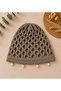 Pearl Detailed Mesh Knitted Summer Women's Beanie - Mink - 2