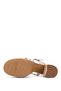 Women's Faux Leather Beige Heeled Shoes - 4