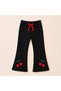 Girl's Cherry Embroidered T-Shirt & Leggings Set - 2