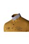 Ar-Ma Men's Polo Neck T-Shirt with Text Print Regular Fit Combed Cotton Single Jersey Y9Tyo7617 Mustard Yellow-H1 - 2