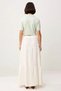 Women's Muslin Maxi Skirt High Waist Layered Flounce Long Length 100% Cotton Comfortable Cut Casual Modern - 5