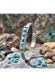 Turquoise Stone and Stainless Steel Men's Bracelet 31682B23D3 - 3